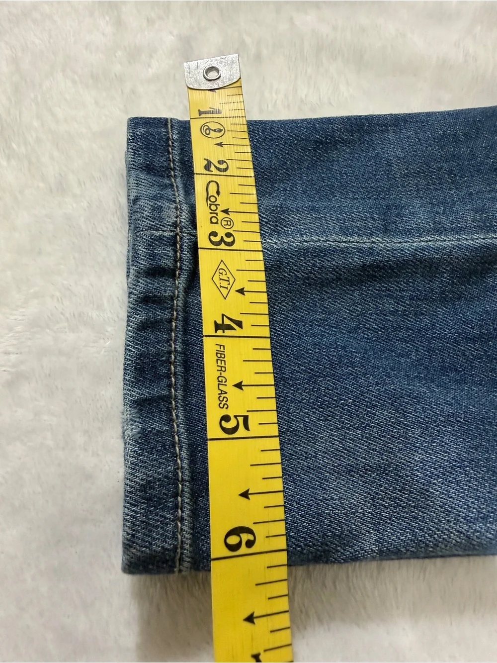 Blank NYC Blue Denim Jeans Hem